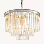 Odeon Layered Crystal Round Chandelier 20"