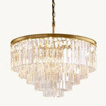 Odeon Layered Crystal Round Chandelier 32"