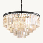 Odeon Layered Crystal Round Chandelier 32"