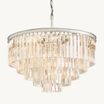 Odeon Layered Crystal Round Chandelier 32"