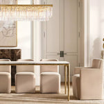 Odeon Layered Crystal Rectangular Chandelier 40"