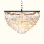 Odeon Layered Crystal Square Chandelier 47"
