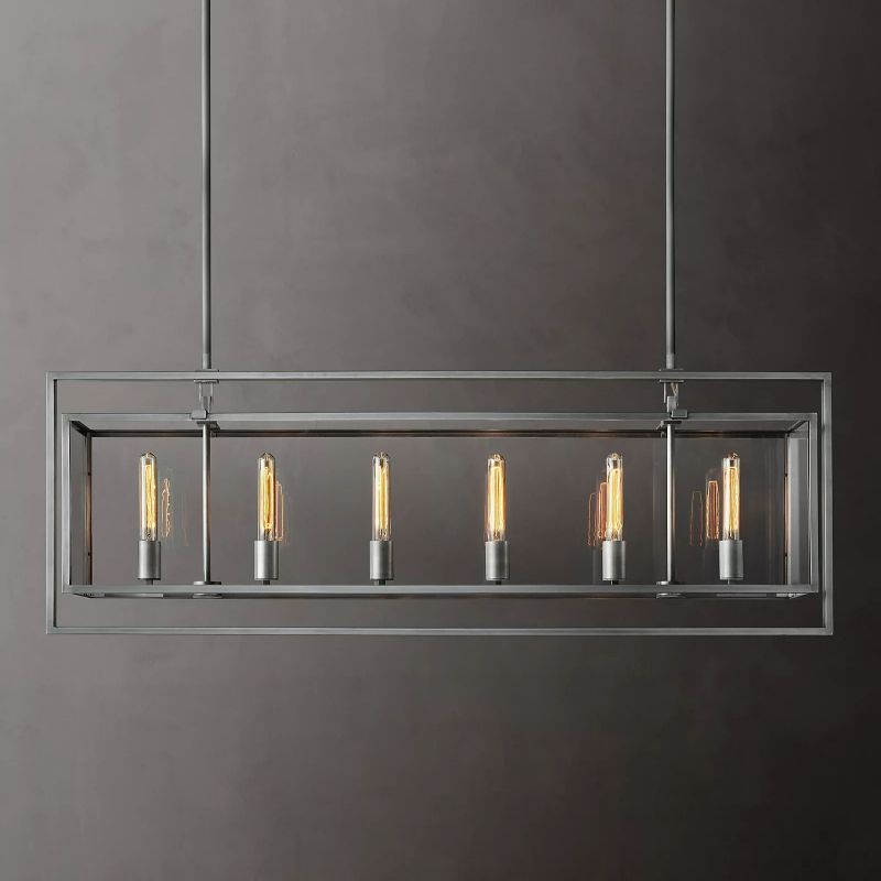 Beckman Rectangular Chandelier 54"