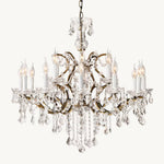 Rococo Garland Crystal Round Chandelier 33"