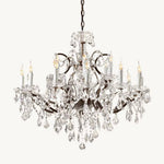 Rococo Garland Crystal Round Chandelier 33"