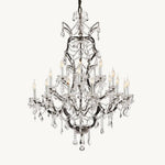 Rococo Garland Crystal Round Chandelier 40"