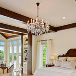 Rococo Garland Crystal Round Chandelier 28"