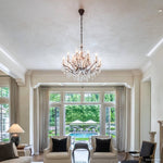 Rococo Garland Crystal Round Chandelier 33"