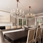 Rococo Garland Crystal Round Chandelier 33"