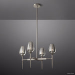 Tulip Delicate Crystal Round Chandelier 27"