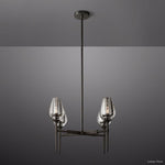 Tulip Delicate Crystal Round Chandelier 27"