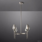 Tulip Delicate Crystal Round Chandelier 27"