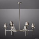 Tulip Delicate Crystal Round Chandelier 42"