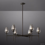 Tulip Delicate Crystal Round Chandelier 42"