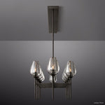 Tulip Delicate Crystal Linear Chandelier 65"