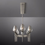 Tulip Delicate Crystal Linear Chandelier 65"