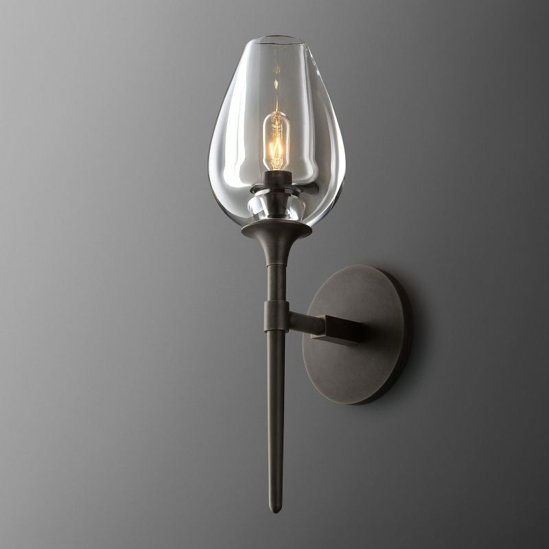 Tulip Delicate Crystal Wall Sconce