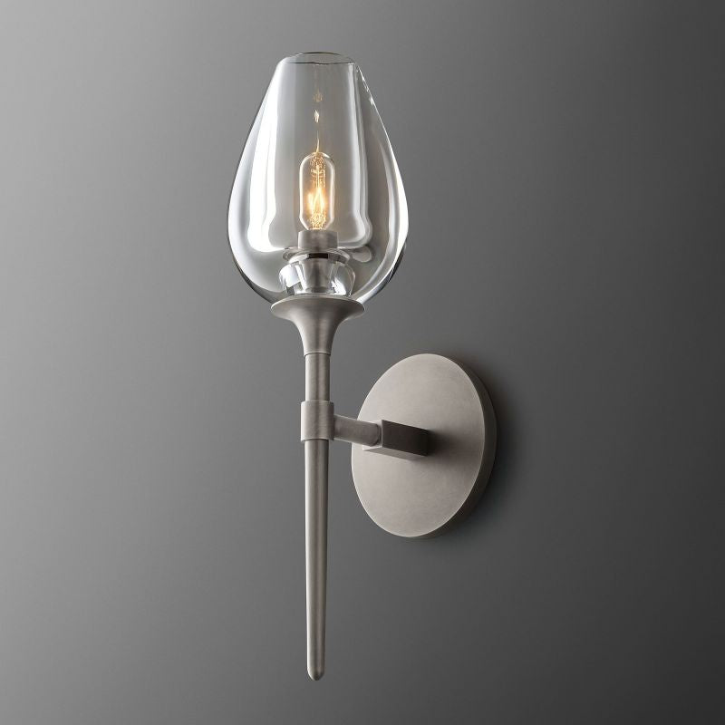 Tulip Delicate Crystal Wall Sconce