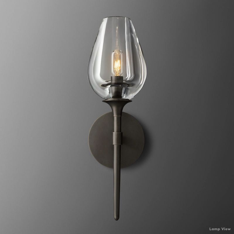 Tulip Delicate Crystal Wall Sconce