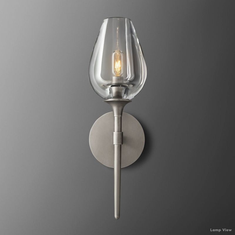 Tulip Delicate Crystal Wall Sconce