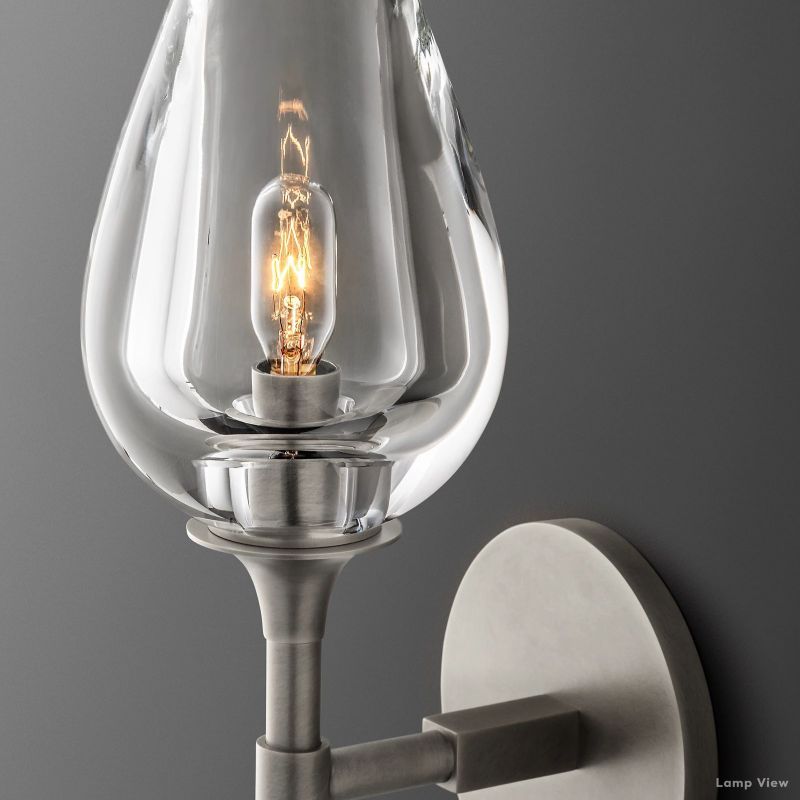 Tulip Delicate Crystal Wall Sconce