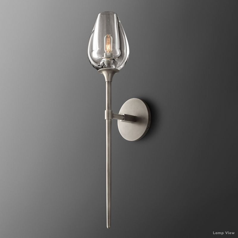 Tulip Delicate Crystal Wall Sconce