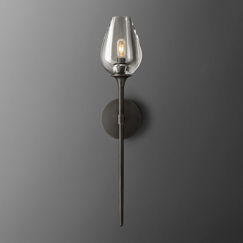 Tulip Delicate Crystal Wall Sconce