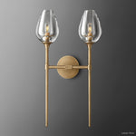 Tulip Delicate Crystal Double Wall Sconce