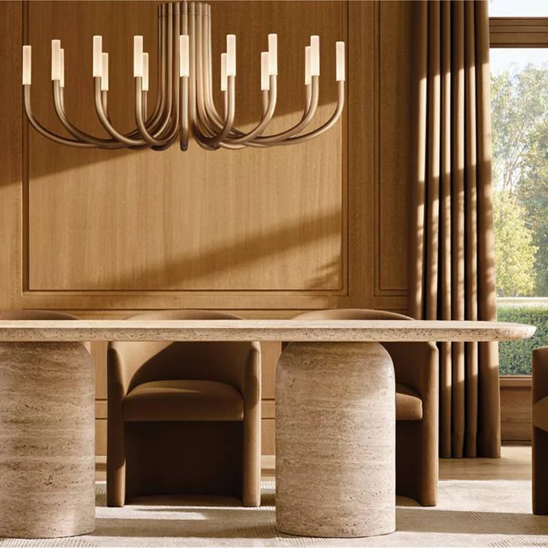 Rovelle Modern Spare Oval Chandelier