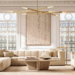 Rovelle Modern Spare Mobile Rod Chandelier 80"