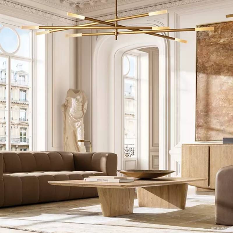Rovelle Modern Spare Mobile Rod Chandelier