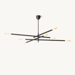 Rovelle Modern Spare Mobile Rod Chandelier 80"
