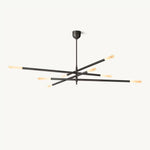 Rovelle Modern Spare Mobile Rod Chandelier 65"
