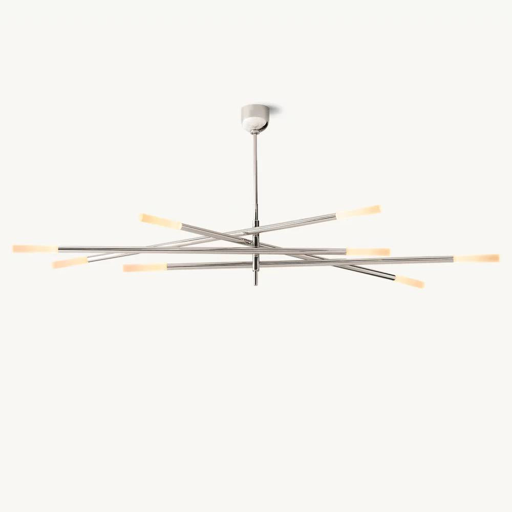 Rovelle Modern Spare Mobile Rod Chandelier 65"