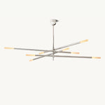 Rovelle Modern Spare Mobile Rod Chandelier 65"