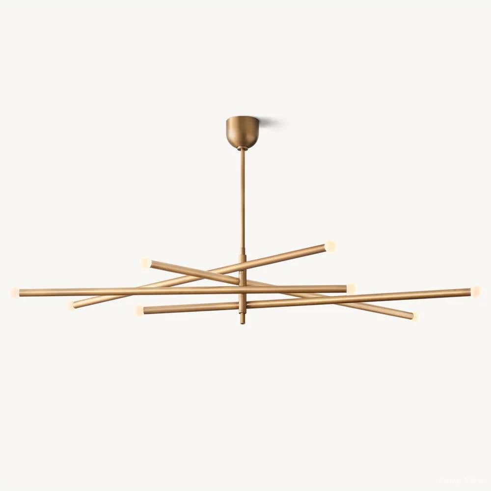 Rovelle Modern Spare Mobile Orb Chandelier 53"