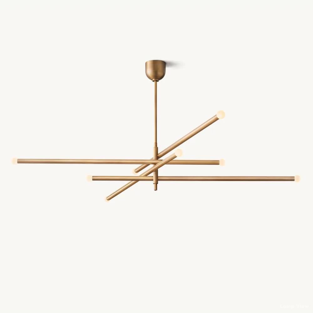 Rovelle Modern Spare Mobile Orb Chandelier 68"