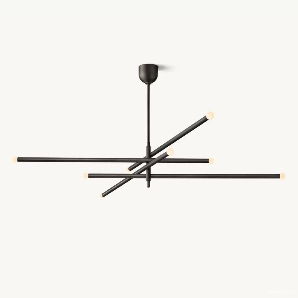 Rovelle Modern Spare Mobile Orb Chandelier 68"