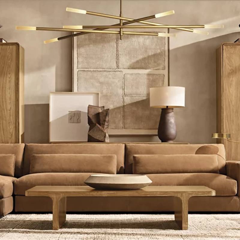 Rovelle Modern Spare Mobile Rod Chandelier 65"