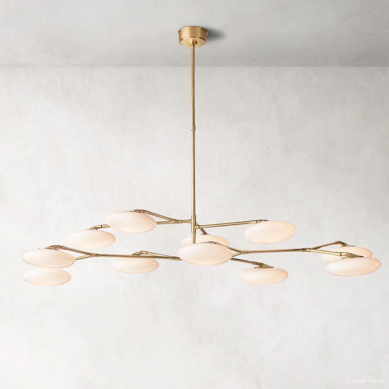 Briande Curvilinear Globe Two-Tier Chandelier