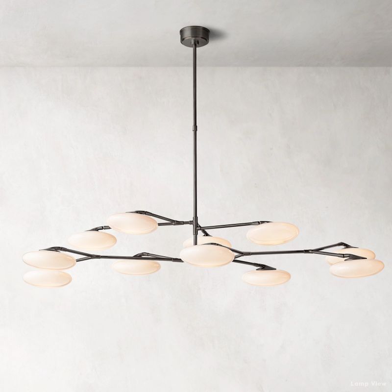 Briande Curvilinear Globe Two-Tier Chandelier