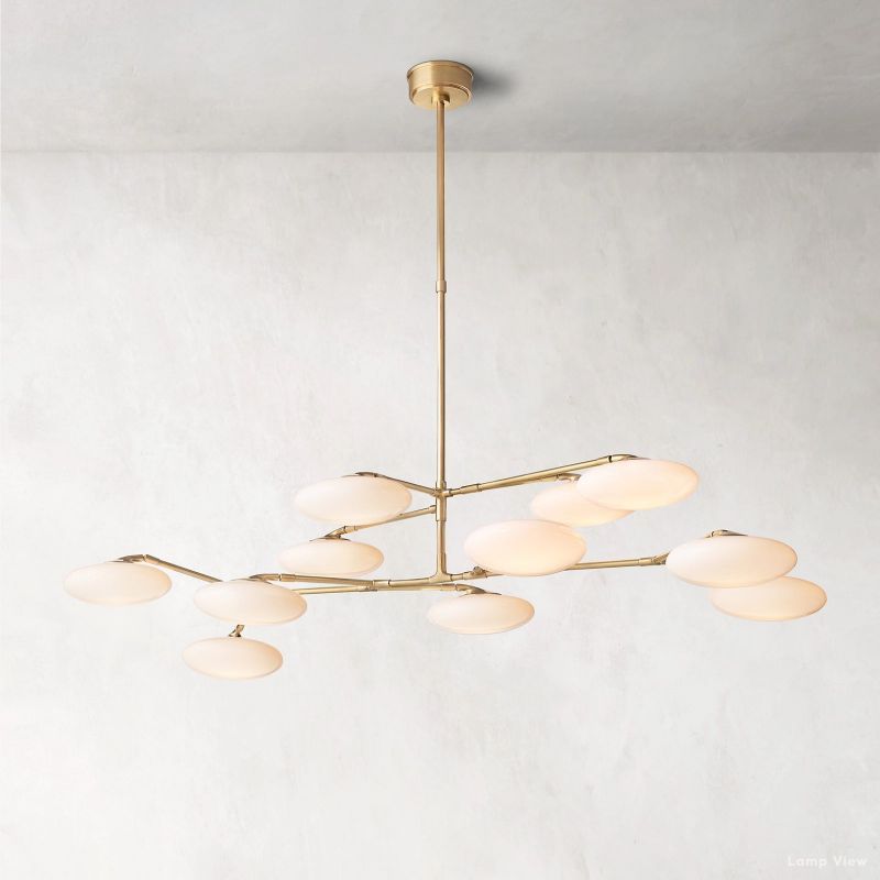 Briande Curvilinear Globe Two-Tier Chandelier