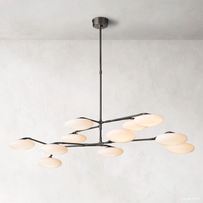 Briande Curvilinear Globe Two-Tier Chandelier