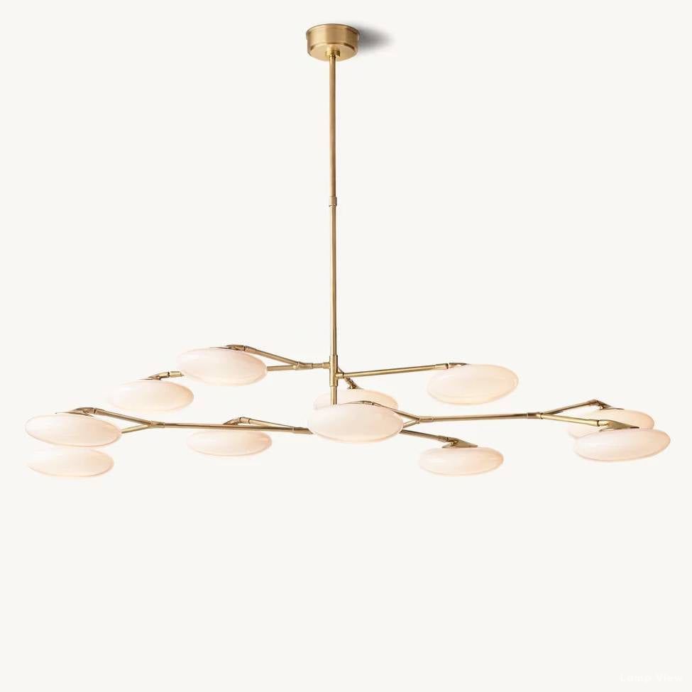 Briande Curvilinear Globe Two-Tier Chandelier