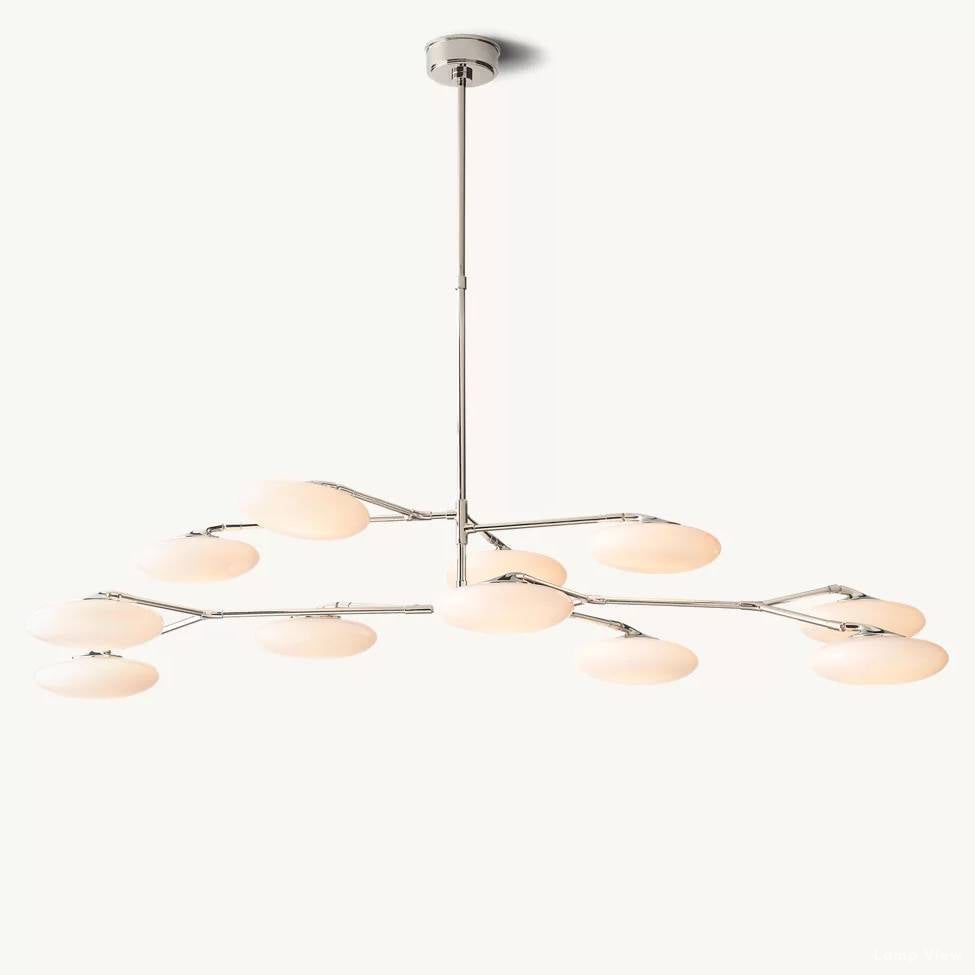Briande Curvilinear Globe Two-Tier Chandelier