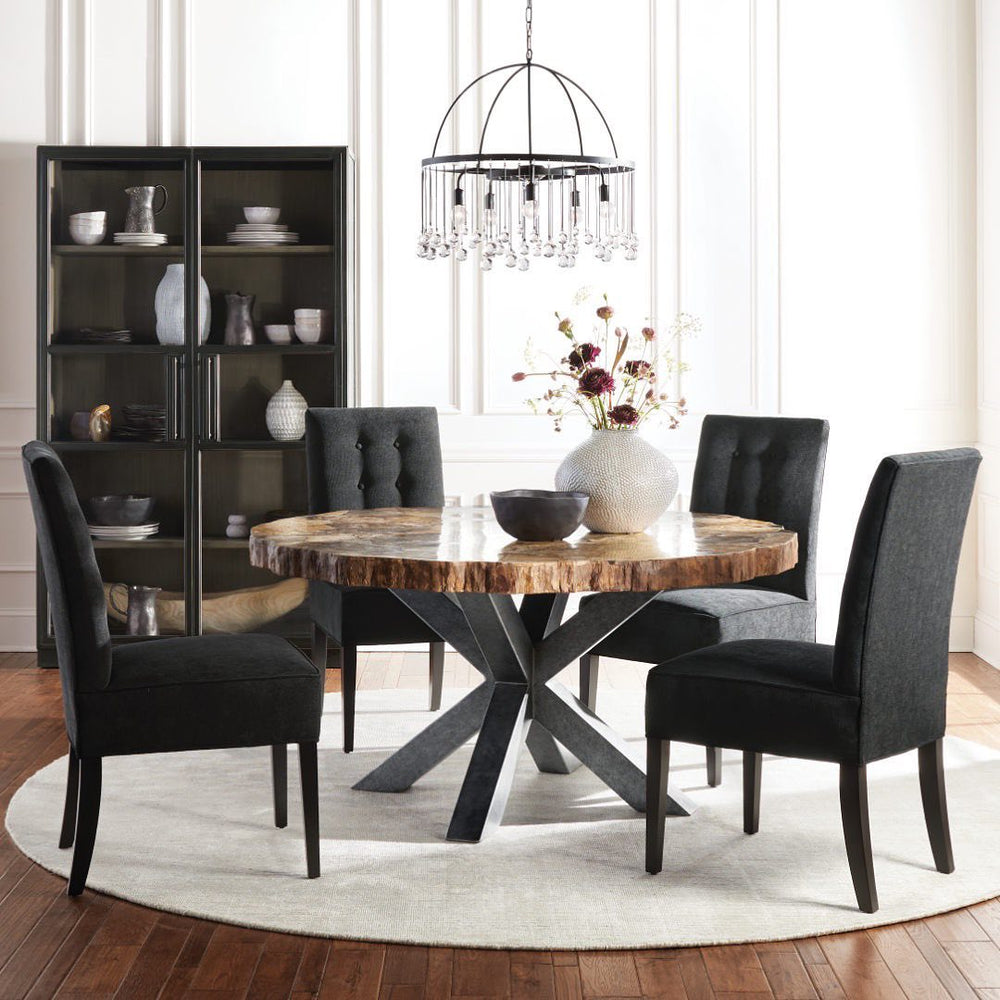 Aubrey Trailing Crystal Tiered Round Chandelier