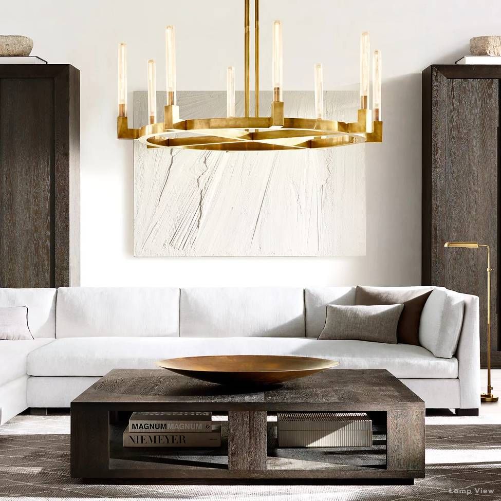 Cannele Beaux Arts Round Chandelier 36"