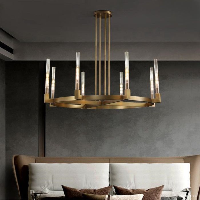 Cannele Beaux Arts Round Chandelier 36"