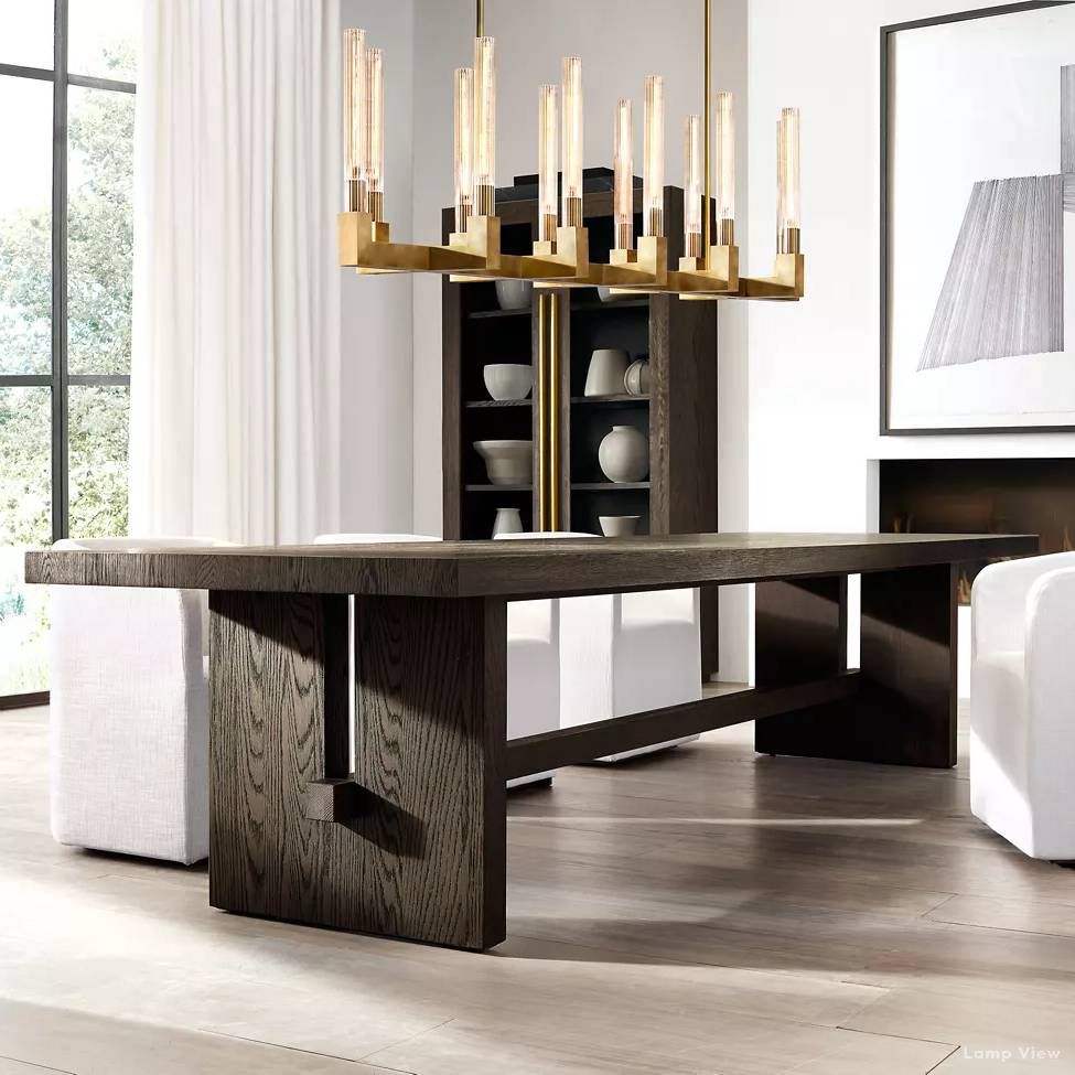 Cannele Beaux Arts Linear Chandelier 55"