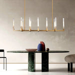 Cannele Beaux Arts Linear Chandelier 67"